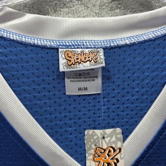 Spencers USA Drinking Team Shirt Womens Medium Jersey Mesh Patriotic Fun Top - Picture 6 of 10